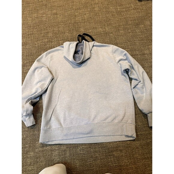 Disney Neff Mickey Mouse hoodie Sweatshirt Womens L  Gray Pockets Stars stripes - Picture 7 of 10